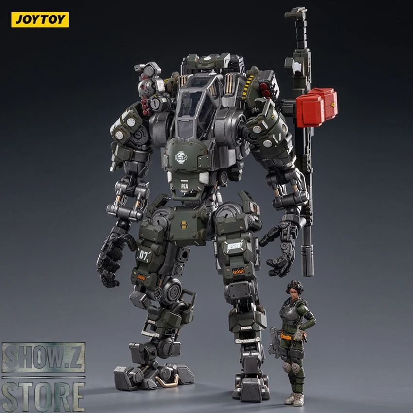 JoyToy Source 1/24 H07 Steel Bone Firepower Mecha Olive Version W/ Pilot 3 JoyToy Source 1/24 H07 Steel Bone Firepower Mecha Olive Version W/ Pilot