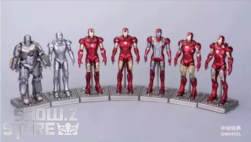 ZT Toys Marvel Licensed 1/20 Iron Man Hall Of Armor Full Set 3 ZT Toys Marvel Licensed 1/20 Iron Man Hall Of Armor Full Set