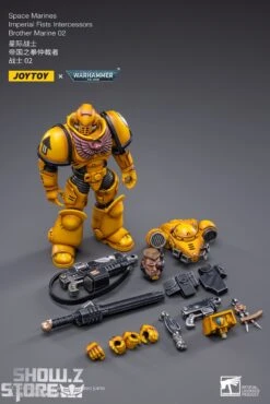 JoyToy Source 1/18 Warhammer 40K Imperial Fists Intercessors Brother Marine 02 -Prime Collectibles Store 082257944e