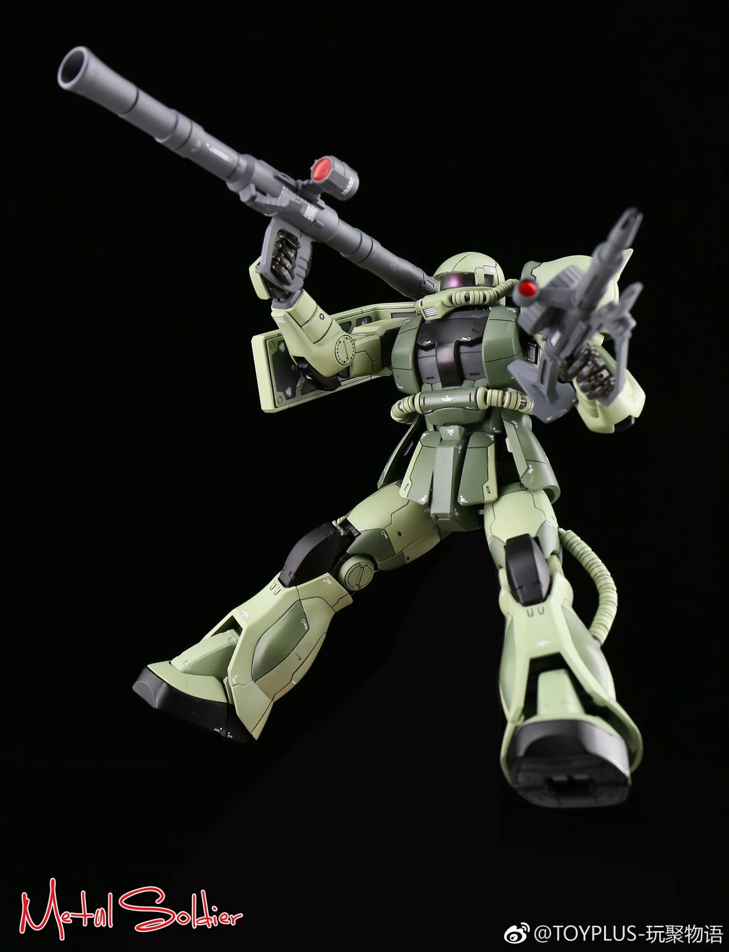 Metal Soldier 1/100 MS01 ZAKUII MS-01 MS-06 ZAKU2 Green Chogokin Metal Build 16 Metal Soldier 1/100 MS01 ZAKUII MS-01 MS-06 ZAKU2 Green Chogokin Metal Build - Image 14
