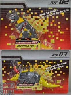 NTF NTF-02 Tyrannorsaur Grimlock & NTF-03 Triceratops Slag Set Of 2 -Prime Collectibles Store 0e6a714305