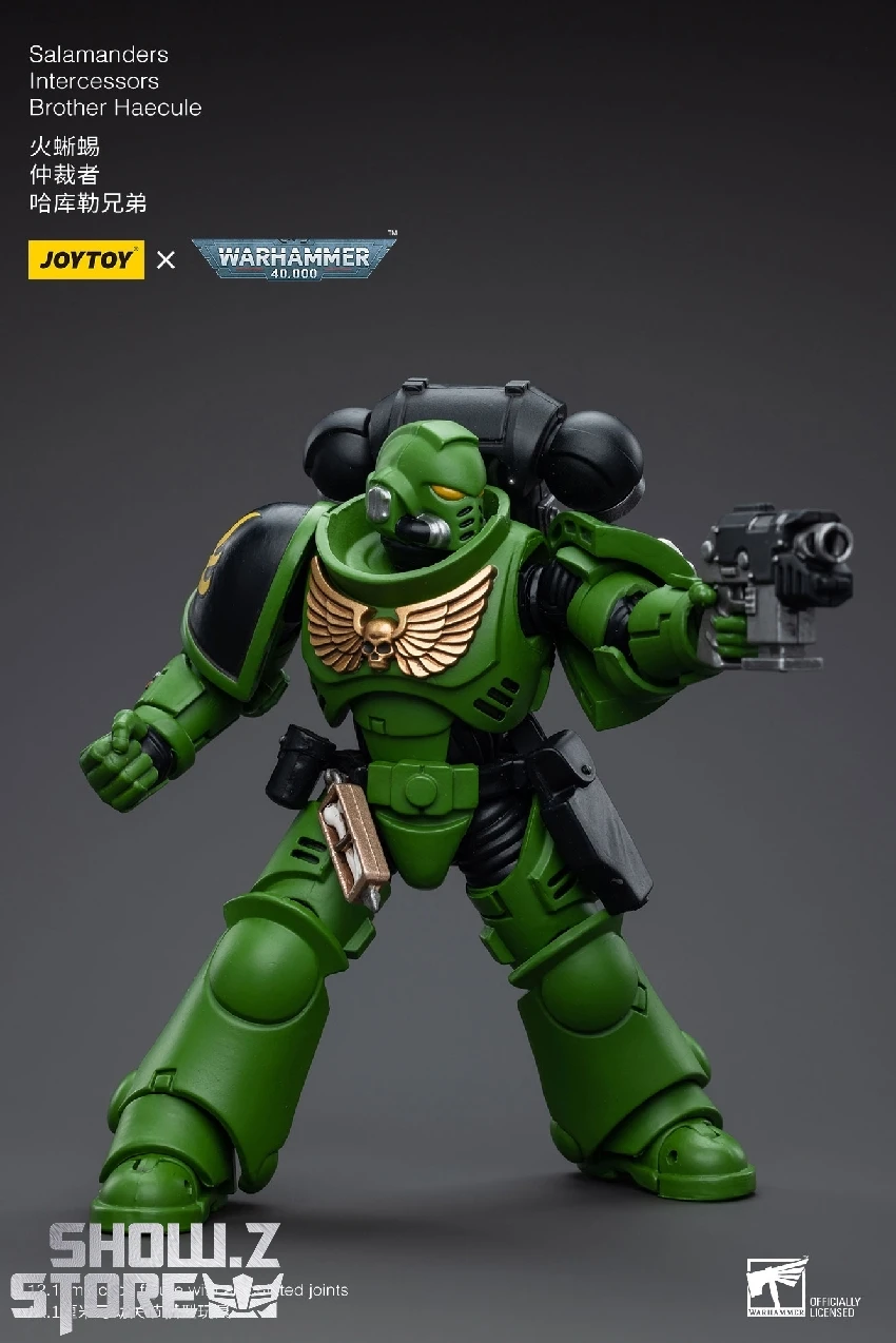 JoyToy Source 1/18 Warhammer 40K Salamanders Intercessors Brother Haecule 7 JoyToy Source 1/18 Warhammer 40K Salamanders Intercessors Brother Haecule - Image 5