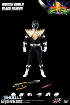 Threezero & Hasbro FigZero 1/6 3Z05910W0 Dragon Shield Black Ranger
