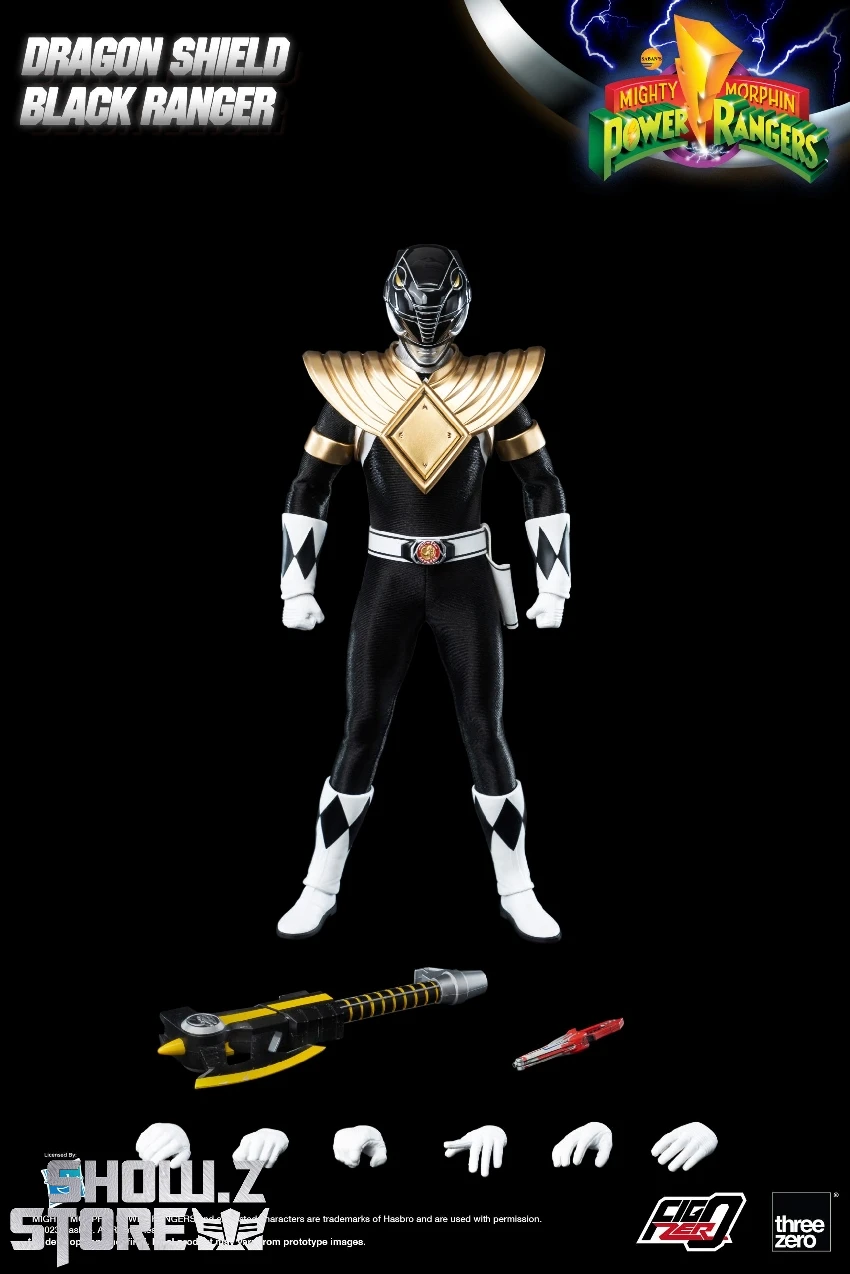 Threezero & Hasbro FigZero 1/6 3Z05910W0 Dragon Shield Black Ranger 3 Threezero & Hasbro FigZero 1/6 3Z05910W0 Dragon Shield Black Ranger