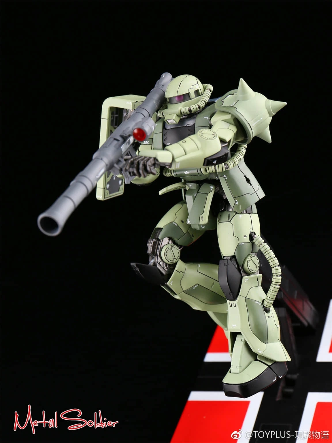 Metal Soldier 1/100 MS01 ZAKUII MS-01 MS-06 ZAKU2 Green Chogokin Metal Build 9 Metal Soldier 1/100 MS01 ZAKUII MS-01 MS-06 ZAKU2 Green Chogokin Metal Build - Image 7