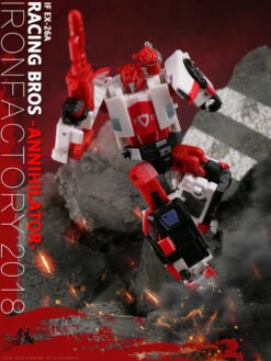IronFactory EX-26A Racing Bros Annihilator Red Alert -Prime Collectibles Store 1371f5a0ac