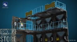 FreshRetro 1/18 1/24 SIB04 Scene In Box Fortifications-B Model Kit -Prime Collectibles Store 159c8964d9