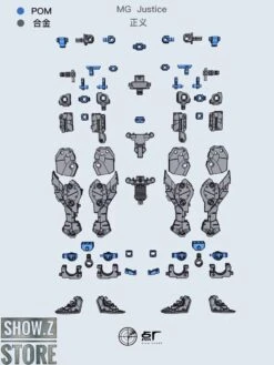 Point Factory Studio PFS02-2 Metal Parts For Bandai MG ZGMF-X09A Justice Gundam -Prime Collectibles Store 16d43673e0