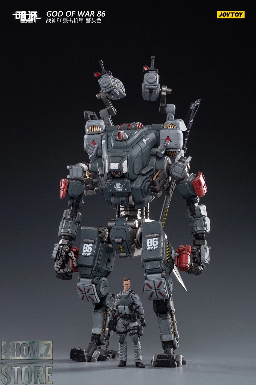 JoyToy Source 1/24 God Of War 86 Mecha W/ Pilot Grey Version 5 JoyToy Source 1/24 God Of War 86 Mecha W/ Pilot Grey Version - Image 3