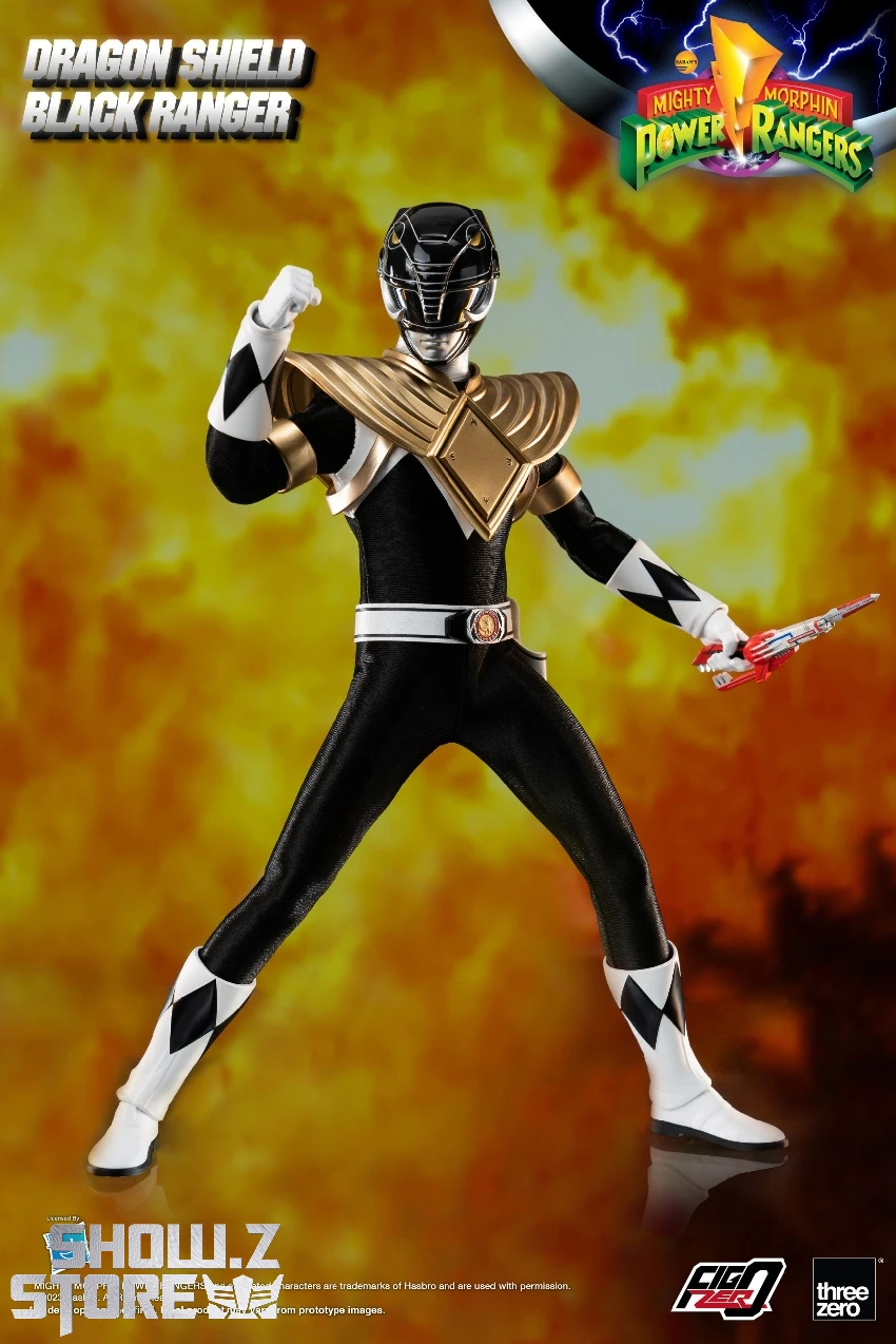 Threezero & Hasbro FigZero 1/6 3Z05910W0 Dragon Shield Black Ranger 10 Threezero & Hasbro FigZero 1/6 3Z05910W0 Dragon Shield Black Ranger - Image 8