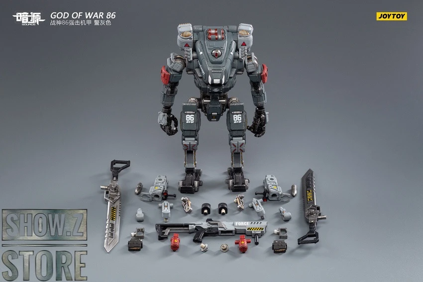 JoyToy Source 1/24 God Of War 86 Mecha W/ Pilot Grey Version 14 JoyToy Source 1/24 God Of War 86 Mecha W/ Pilot Grey Version - Image 12
