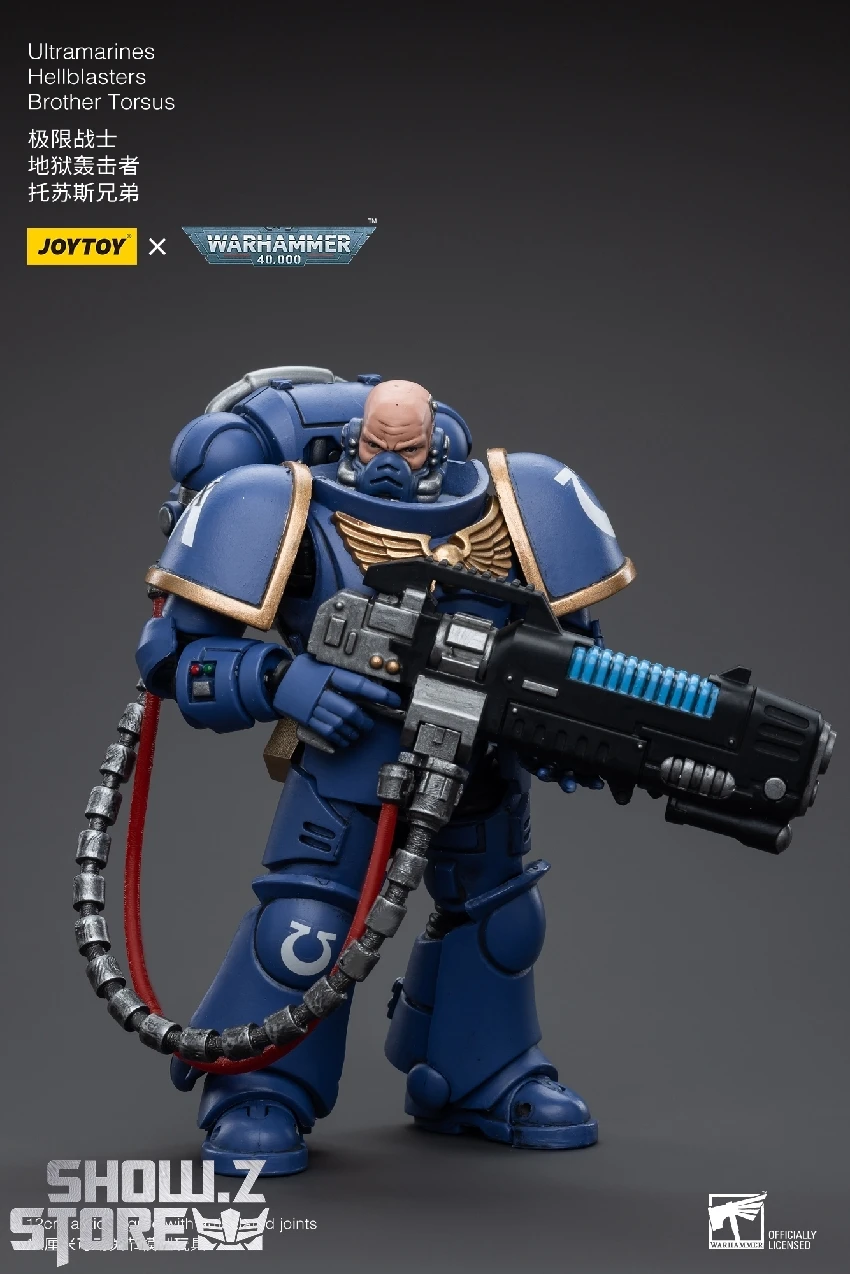 JoyToy Source 1/18 Warhammer 40K Ultramarines Hellblasters Brother Torsus 6 JoyToy Source 1/18 Warhammer 40K Ultramarines Hellblasters Brother Torsus - Image 4