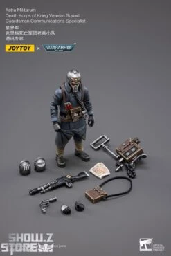 JoyToy Source 1/18 Warhammer 40K Death Korps Of Krieg Veteran Squad Guardsman Communications Specialist -Prime Collectibles Store 2507f23fa7