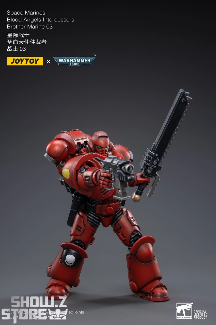 JoyToy Source 1/18 Warhammer 40K Blood Angels Intercessors Brother Marine 03 5 JoyToy Source 1/18 Warhammer 40K Blood Angels Intercessors Brother Marine 03 - Image 3