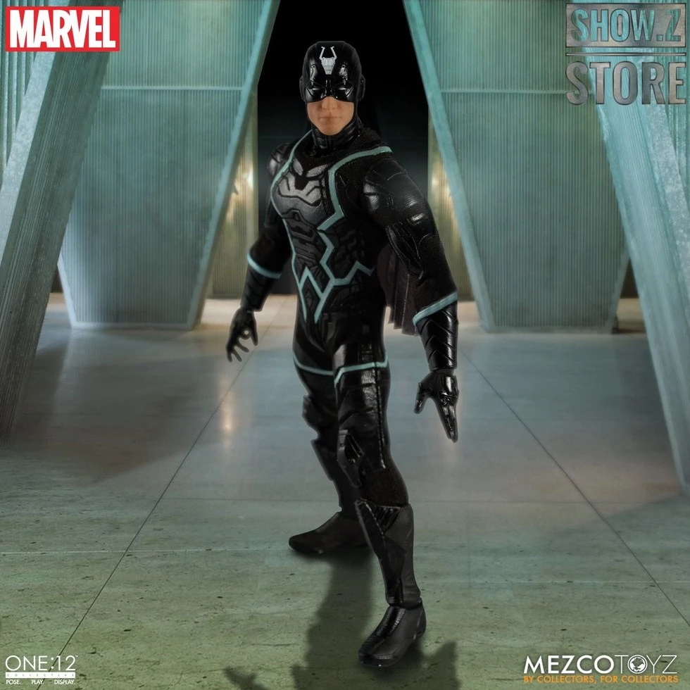 MEZCO Toyz One:12 Black Bolt & Lockjaw Two-Pack 9 MEZCO Toyz One:12 Black Bolt & Lockjaw Two-Pack - Image 7