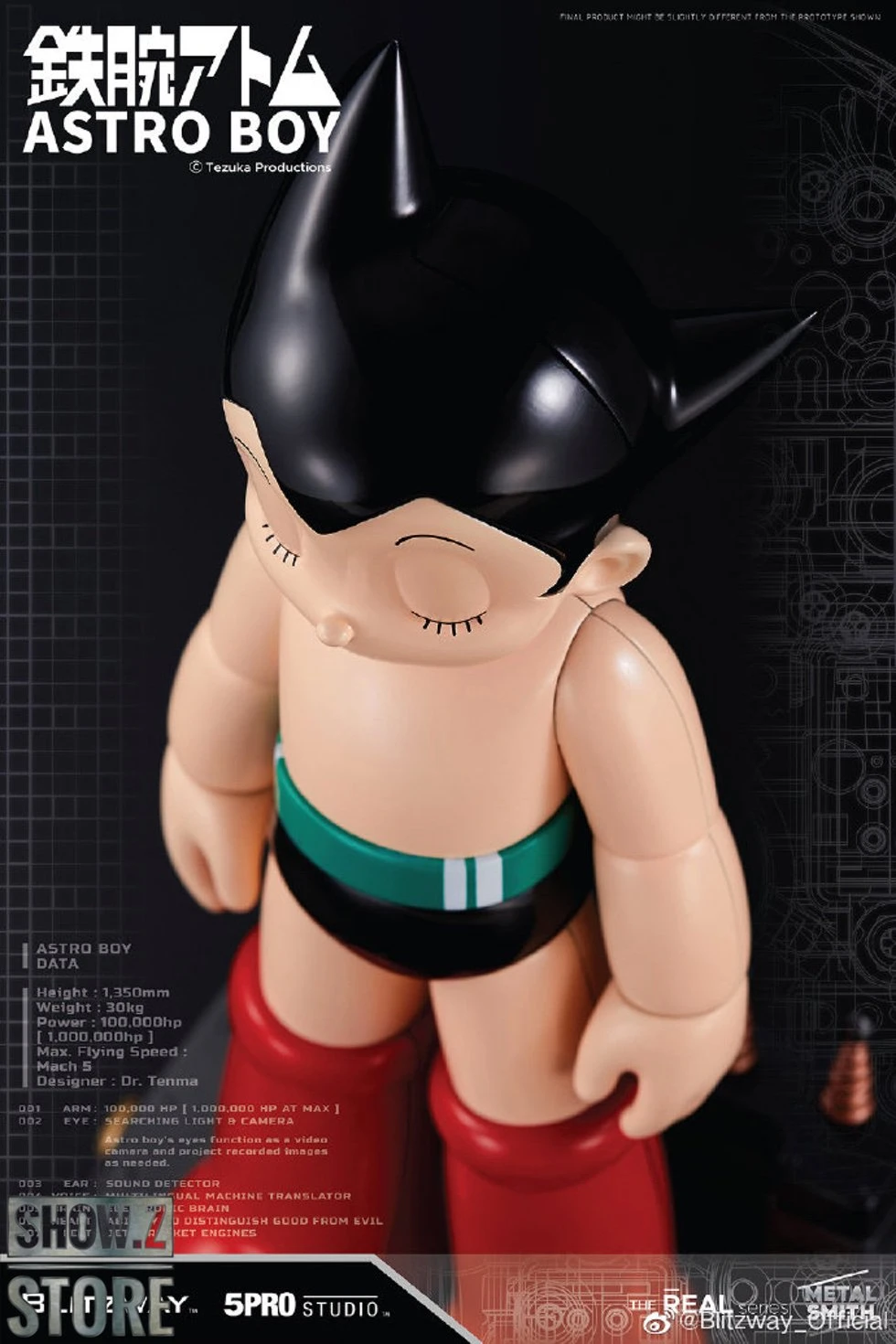 Blitzway BW-NS 50102 Astro Boy Anime Statue Normal Version 9 Blitzway BW-NS 50102 Astro Boy Anime Statue Normal Version - Image 7