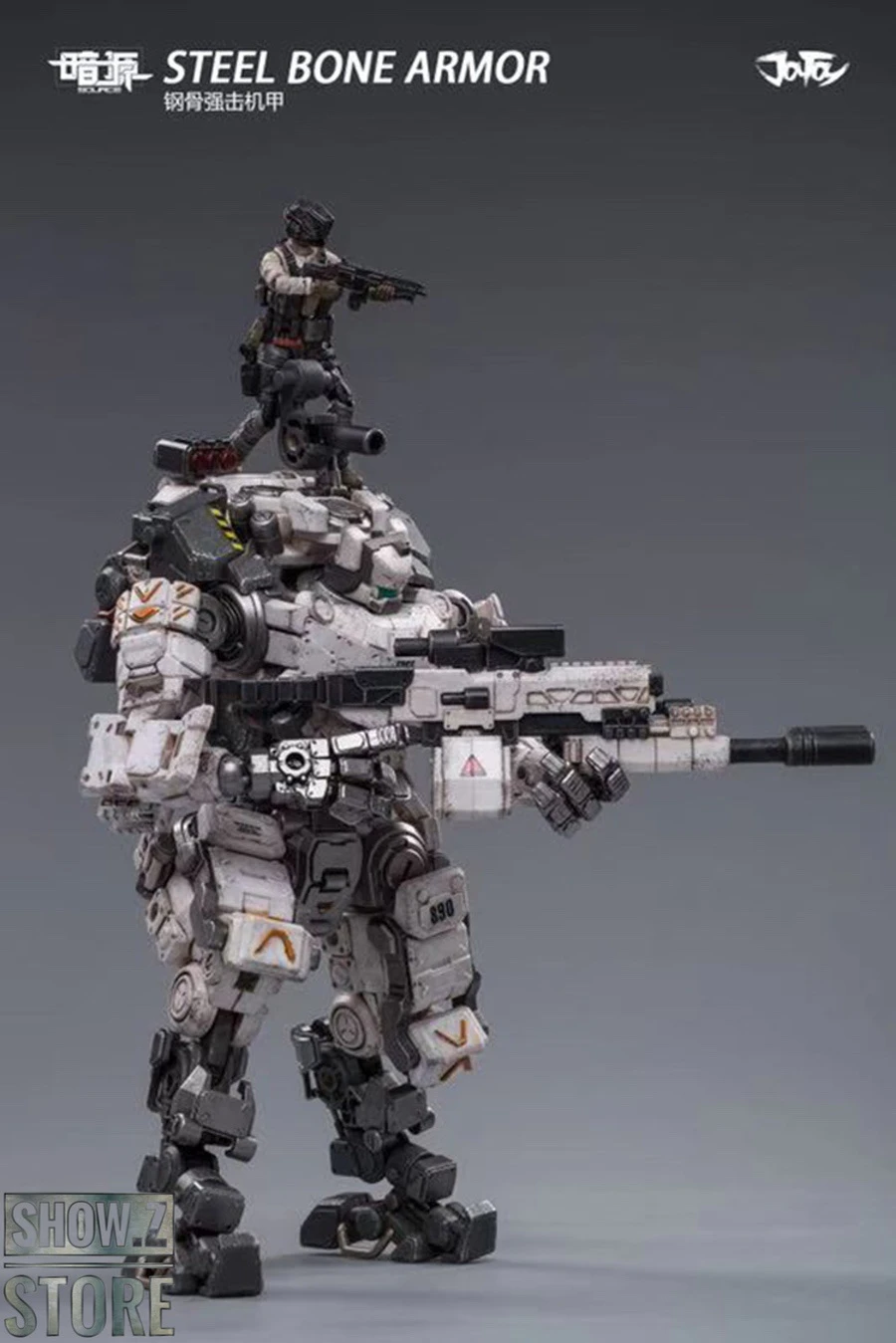 JoyToy Source 1/25 Steel Bone Armour White Color /w Pilot 6 JoyToy Source 1/25 Steel Bone Armour White Color /w Pilot - Image 4