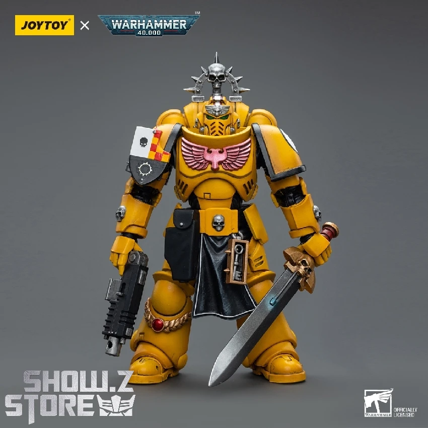 JoyToy Source 1/18 Warhammer 40K Imperial Fists Lieutenant W/ Power Sword 3 JoyToy Source 1/18 Warhammer 40K Imperial Fists Lieutenant W/ Power Sword