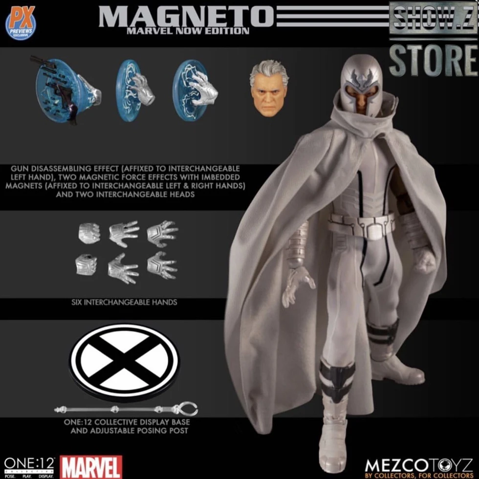 MEZCO Toyz One:12 Collective Magneto Marvel Now Edition 7 MEZCO Toyz One:12 Collective Magneto Marvel Now Edition - Image 5