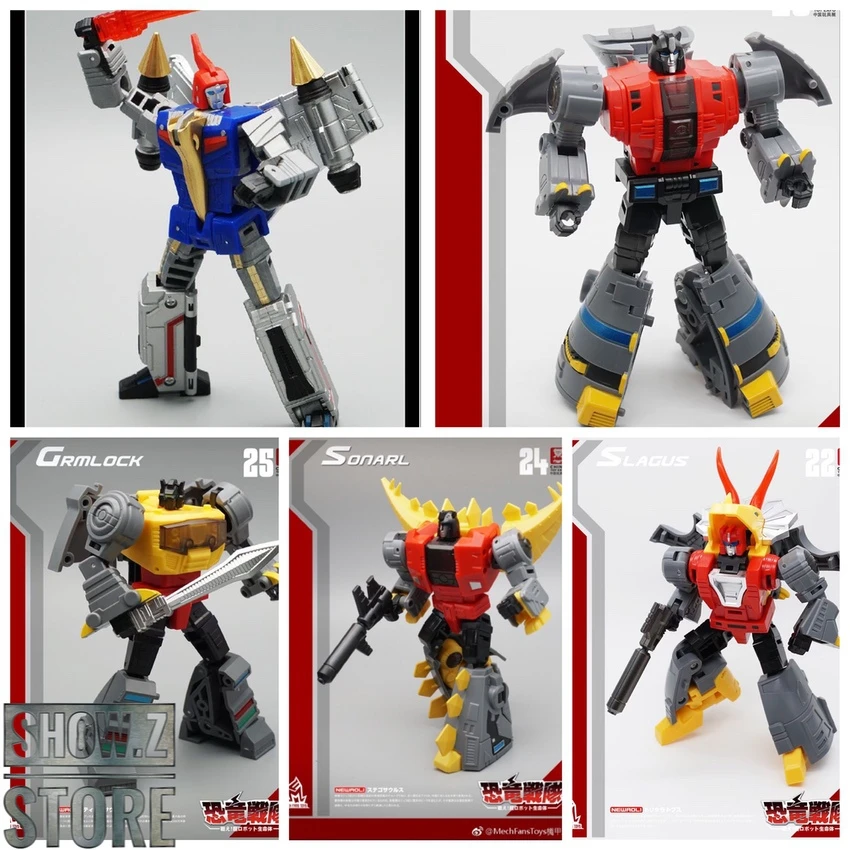 MechFansToys MF-21N(BLUE)/22N/23N/24N/25N Swoop(BLUE)/Slag/Sludge/Snarl/Grimlock Set Of 5 3 MechFansToys MF-21N(BLUE)/22N/23N/24N/25N Swoop(BLUE)/Slag/Sludge/Snarl/Grimlock Set Of 5