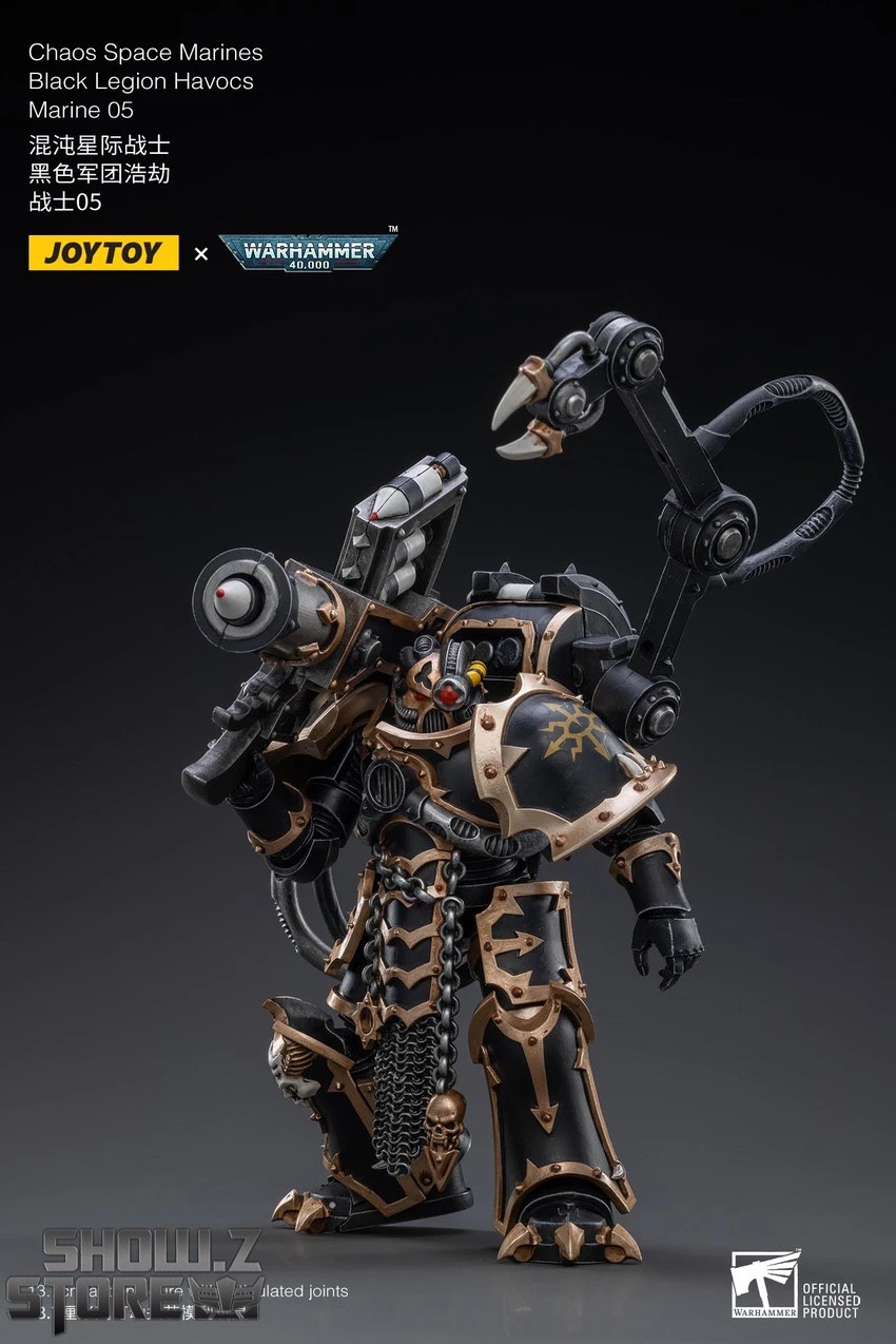 JoyToy Source 1/18 Warhammer 40K Chaos Space Marine Black Legion Havocs Marine 05 8 JoyToy Source 1/18 Warhammer 40K Chaos Space Marine Black Legion Havocs Marine 05 - Image 6