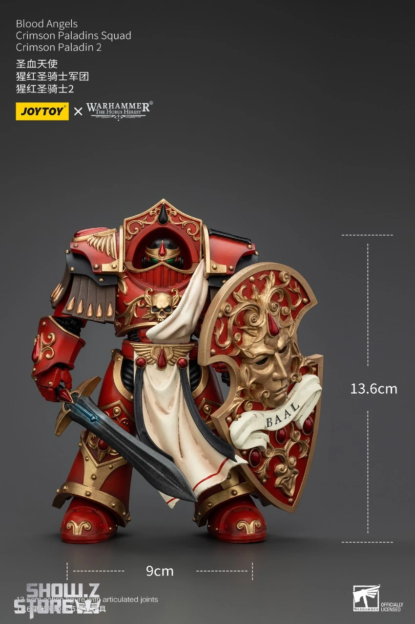 JoyToy JT00324 1/18 Warhammer The Horus Heresy Blood Angels Crimson Paladins Squad Crimson Paladin 2 14 JoyToy JT00324 1/18 Warhammer The Horus Heresy Blood Angels Crimson Paladins Squad Crimson Paladin 2 - Image 12