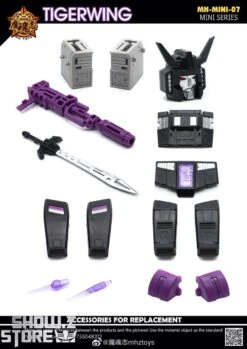MHZ Toys MINI-07 Tigerwing Menasor Combiner Set Of 5 Oversized Version -Prime Collectibles Store 4b09826434