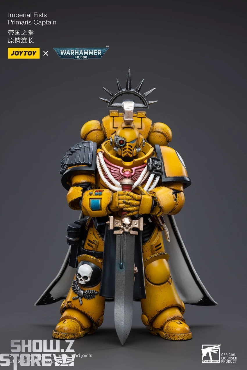 JoyToy Source 1/18 Warhammer 40K Imperial Fists Primaris Captain 7 JoyToy Source 1/18 Warhammer 40K Imperial Fists Primaris Captain - Image 5