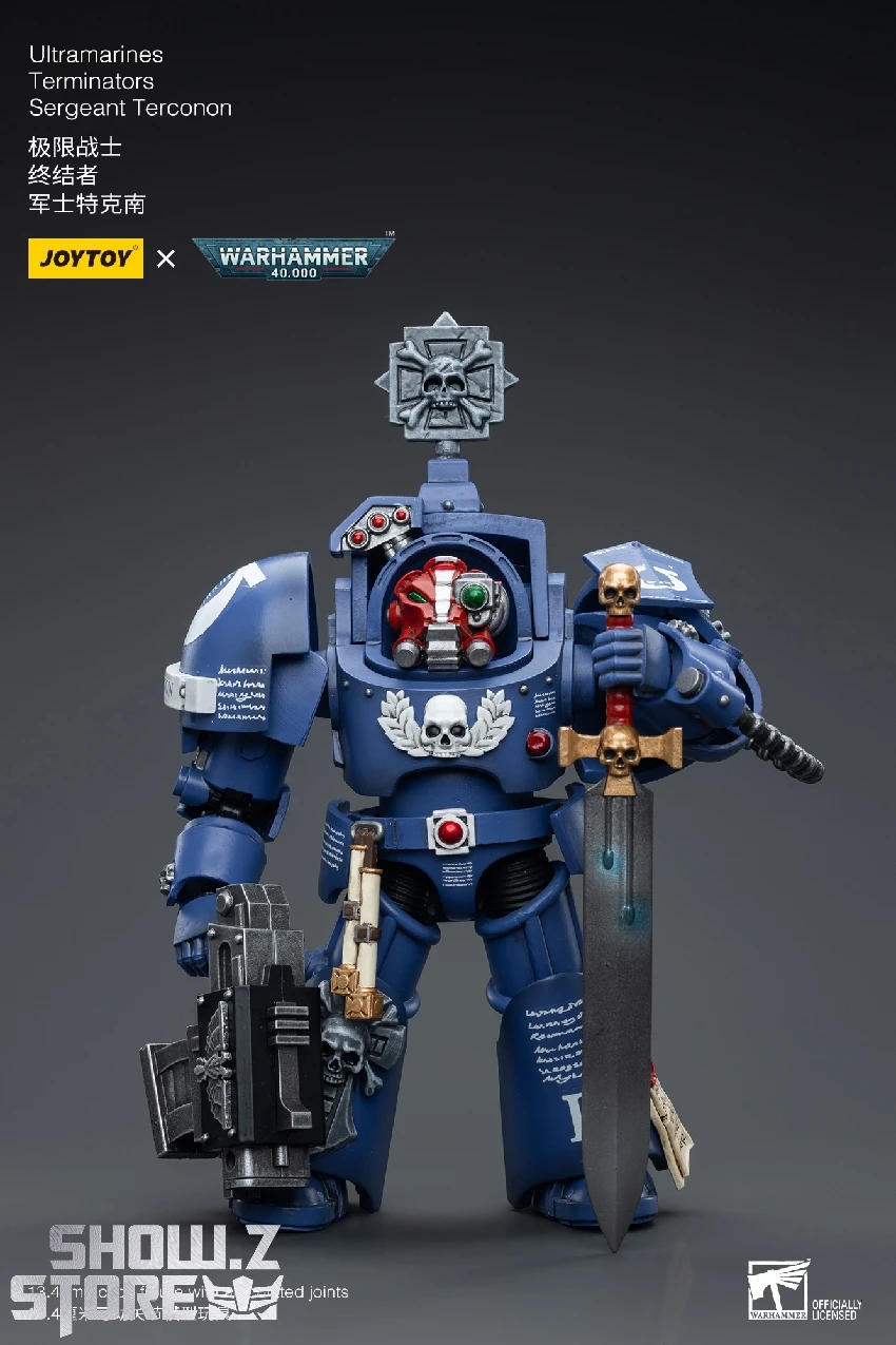 JoyToy Source 1/18 Warhammer 40K Ultramarines Terminators Sergeant Terconon 10 JoyToy Source 1/18 Warhammer 40K Ultramarines Terminators Sergeant Terconon - Image 8