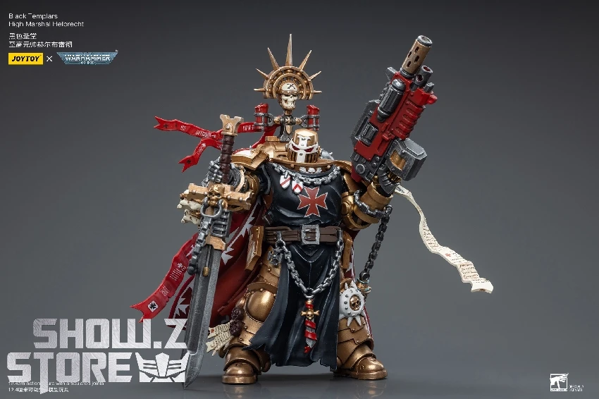 JoyToy Source 1/18 Warhammer 40K Black Templars High Marshal Helbrecht 5 JoyToy Source 1/18 Warhammer 40K Black Templars High Marshal Helbrecht - Image 3