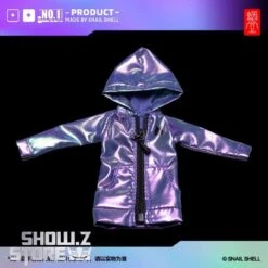 Snail Shell Dazzling Blue & Purple Cloth Coat For 1/10 & 1/12 Mecha Girl -Prime Collectibles Store 55127b5ae2