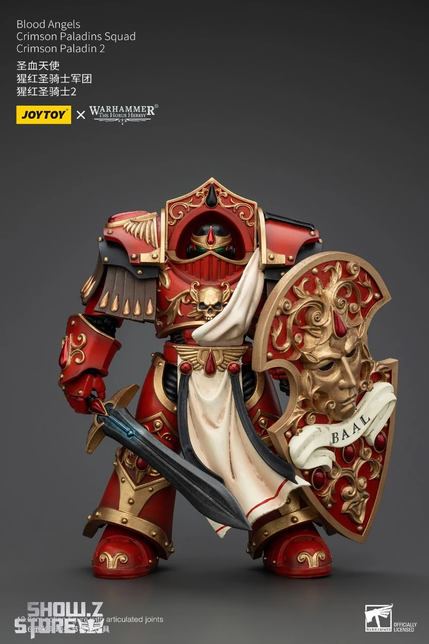 JoyToy JT00324 1/18 Warhammer The Horus Heresy Blood Angels Crimson Paladins Squad Crimson Paladin 2 3 JoyToy JT00324 1/18 Warhammer The Horus Heresy Blood Angels Crimson Paladins Squad Crimson Paladin 2