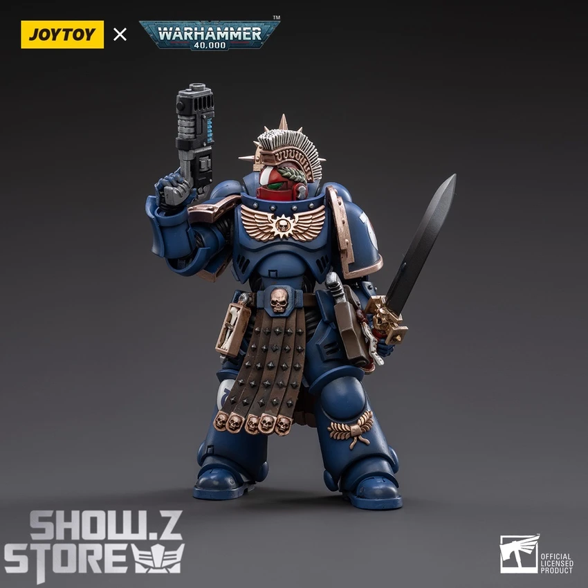JoyToy Source 1/18 Warhammer 40K Space Ultramarines Veteran Sergeant Icastus 7 JoyToy Source 1/18 Warhammer 40K Space Ultramarines Veteran Sergeant Icastus - Image 5