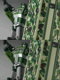 4th Party MP10A Optimus Prime Convoy Bape Green Camo Version -Prime Collectibles Store 6847e2302e