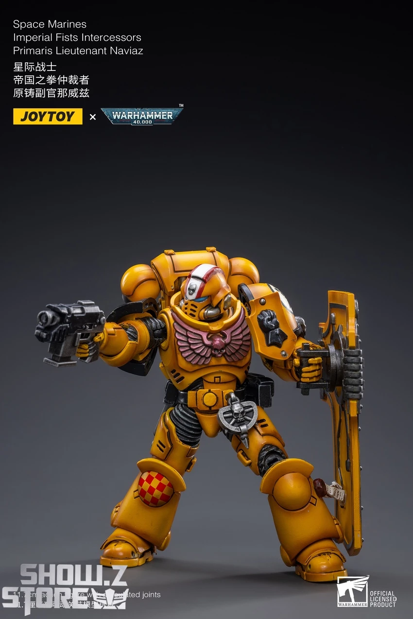 JoyToy Source 1/18 Warhammer 40K Imperial Fists Intercessors Primaris Lieutenant Naviaz 6 JoyToy Source 1/18 Warhammer 40K Imperial Fists Intercessors Primaris Lieutenant Naviaz - Image 4
