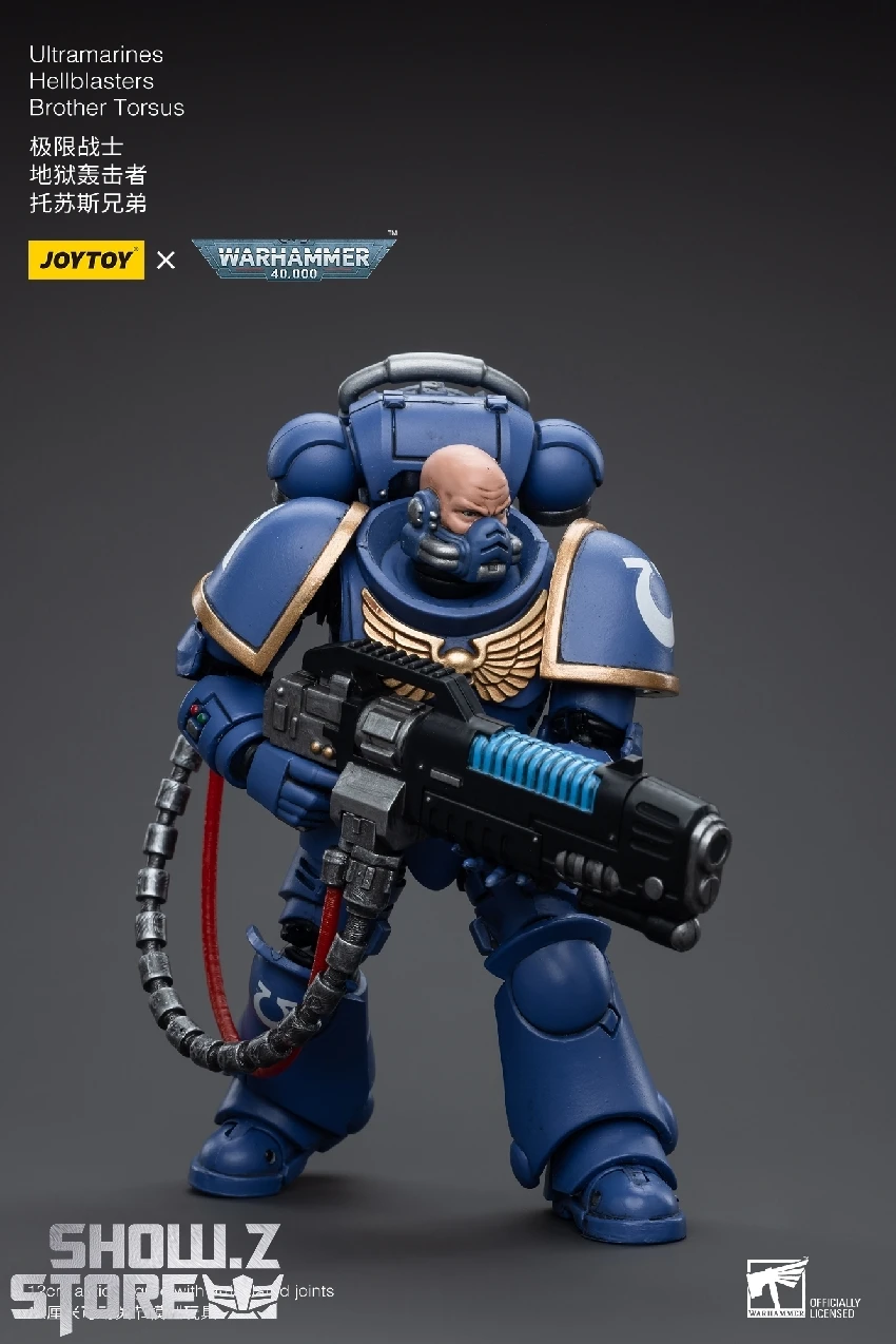 JoyToy Source 1/18 Warhammer 40K Ultramarines Hellblasters Brother Torsus 8 JoyToy Source 1/18 Warhammer 40K Ultramarines Hellblasters Brother Torsus - Image 6