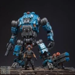 JoyToy Source Acid Rain 1/18 Freeman Machine Armor W/ Pilot Mechas & Soldiers Figure Set Navy Blue Version