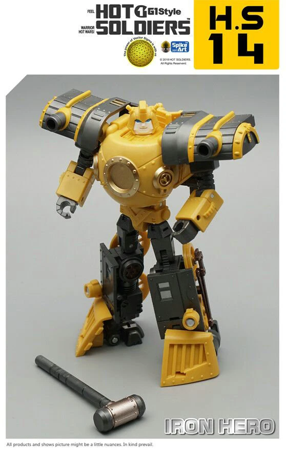 Mech Planet Hot Soldiers HS14 Iron Hero Bumblebee Hearts Of Steel 6 Mech Planet Hot Soldiers HS14 Iron Hero Bumblebee Hearts Of Steel - Image 4