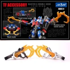 Spark Blaster & Double Hook For LT02 MPM-04 MPM04 Optimus Prime Upgrade Kit Silver & Grey -Prime Collectibles Store 75fd200c09
