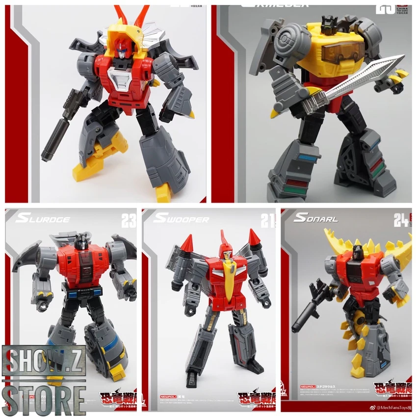 MechFansToys MF-21N(RED)/22N/23N/24N/25N Swoop(RED)/Slag/Sludge/Snarl/Grimlock Set Of 5 4 MechFansToys MF-21N(RED)/22N/23N/24N/25N Swoop(RED)/Slag/Sludge/Snarl/Grimlock Set Of 5 - Image 2