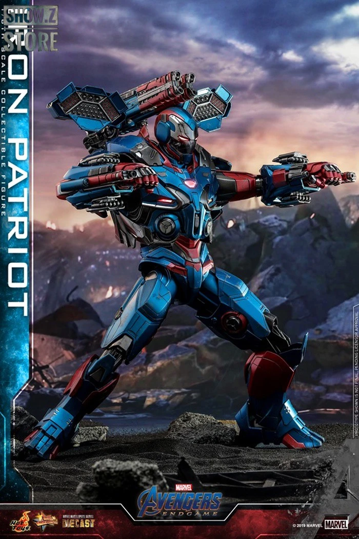 Hot Toys HotToys HT MMS547D34 1/6 Avengers: Endgame Iron Patriot Iron Man Collectible Figure 11 Hot Toys HotToys HT MMS547D34 1/6 Avengers: Endgame Iron Patriot Iron Man Collectible Figure - Image 9