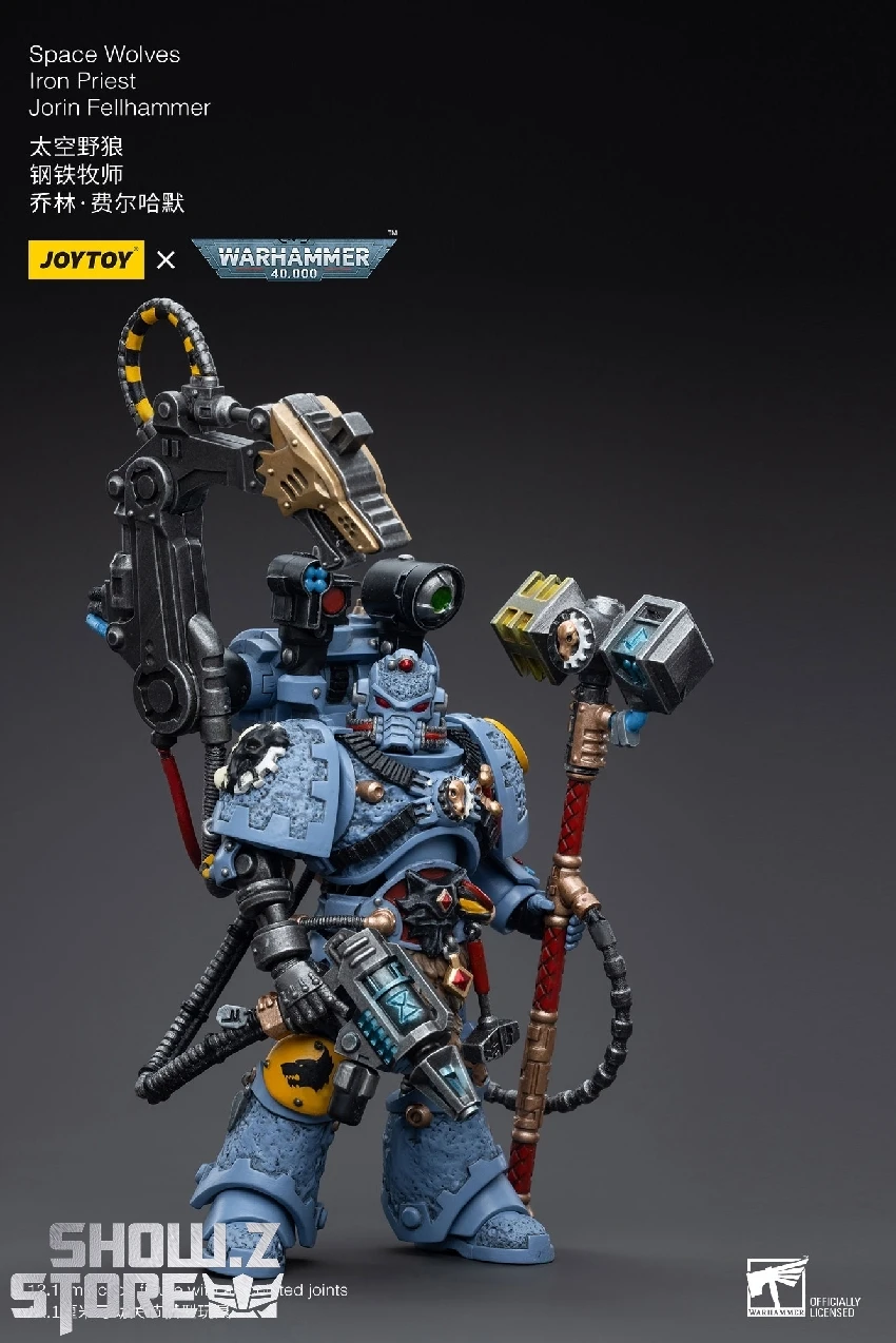 JoyToy Source 1/18 Warhammer 40k Space Wolves Iron Priest Jorin Fellhammer 7 JoyToy Source 1/18 Warhammer 40k Space Wolves Iron Priest Jorin Fellhammer - Image 5
