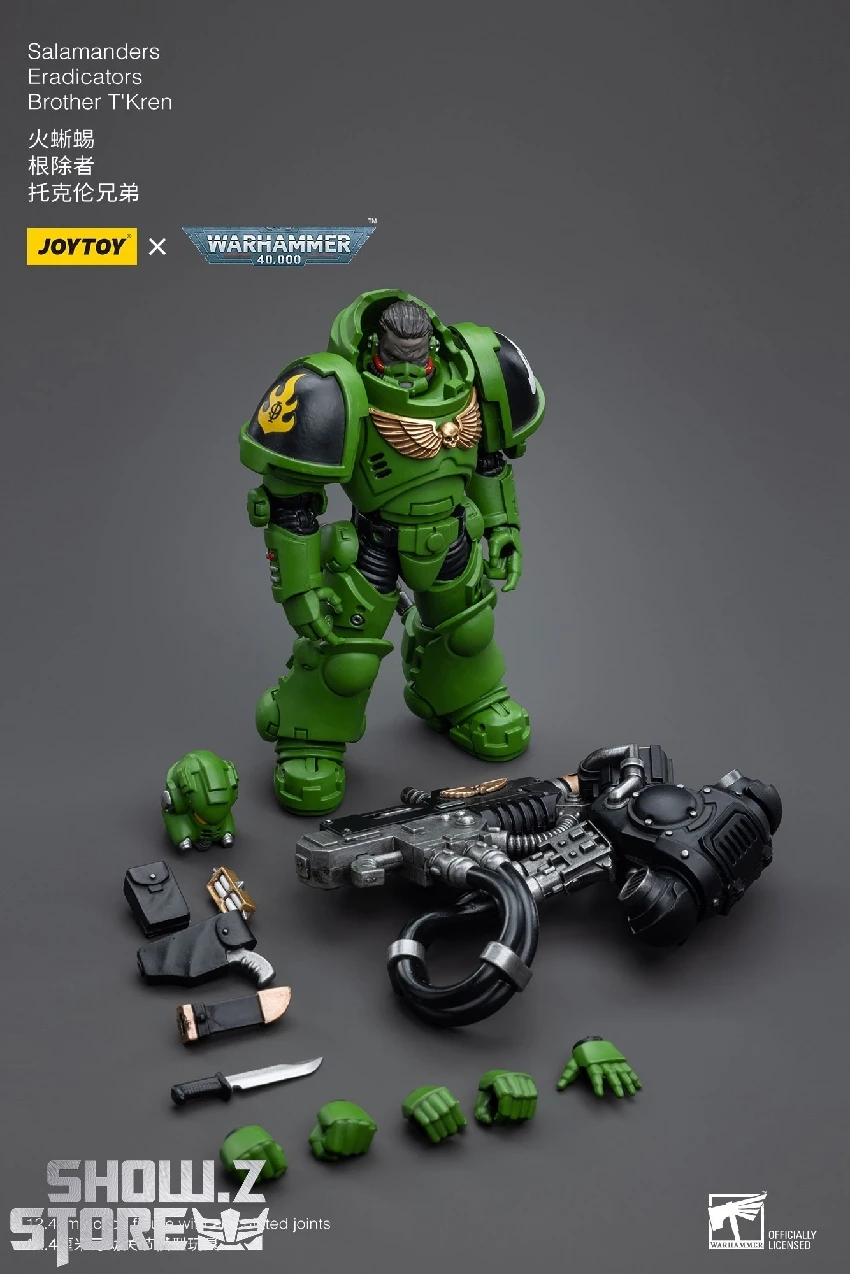 JoyToy Source 1/18 Warhammer 40K Salamanders Eradicators Brother T'Kren 11 JoyToy Source 1/18 Warhammer 40K Salamanders Eradicators Brother T'Kren - Image 9