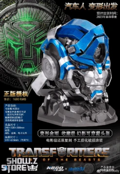 Killerbody 1/1 KB20069-57 Official Licensed Transformers Rise Of The Beasts Mirage Wearable Helmet W/ Voice Changer 23 Killerbody 1/1 KB20069-57 Official Licensed Transformers Rise Of The Beasts Mirage Wearable Helmet W/ Voice Changer -Prime Collectibles Store 81e9776149