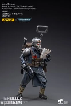 JoyToy Source 1/18 Warhammer 40K Death Korps Of Krieg Veteran Squad Guardsman Communications Specialist -Prime Collectibles Store 83220e6c6f