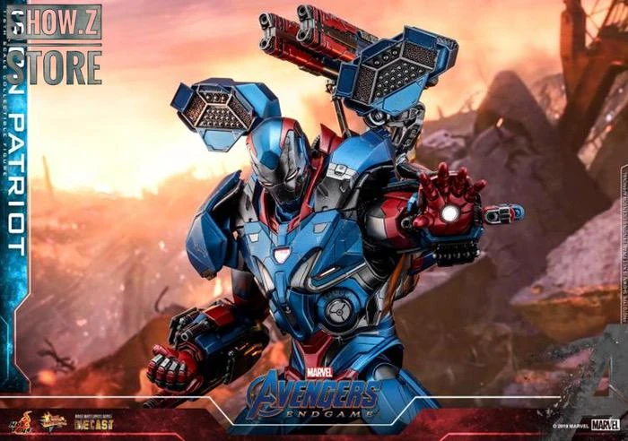 Hot Toys HotToys HT MMS547D34 1/6 Avengers: Endgame Iron Patriot Iron Man Collectible Figure 10 Hot Toys HotToys HT MMS547D34 1/6 Avengers: Endgame Iron Patriot Iron Man Collectible Figure - Image 8