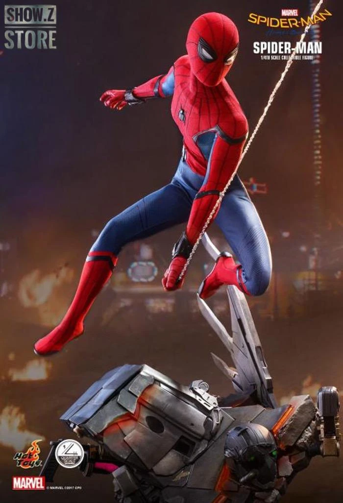 Hot Toys QS014 1/4 Spider-Man Homecoming Collectible Figure Standard Version 10 Hot Toys QS014 1/4 Spider-Man Homecoming Collectible Figure Standard Version - Image 8