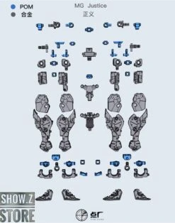 Point Factory Studio PFS02-2 Metal Parts For Bandai MG ZGMF-X09A Justice Gundam -Prime Collectibles Store 9916c95103