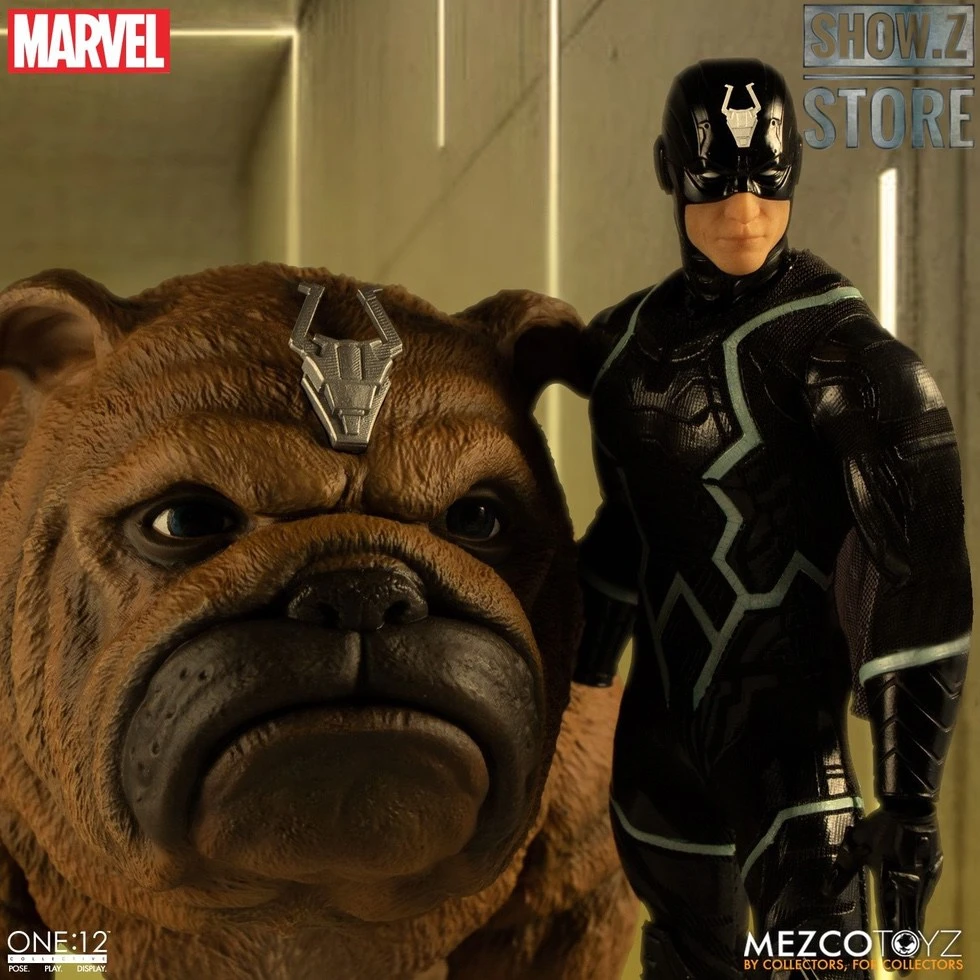 MEZCO Toyz One:12 Black Bolt & Lockjaw Two-Pack 4 MEZCO Toyz One:12 Black Bolt & Lockjaw Two-Pack - Image 2