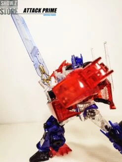 APC Toys APC-001 Attack Prime TFP Optimus Prime Clear Version W/ Black Wheels -Prime Collectibles Store a4fe4094b1